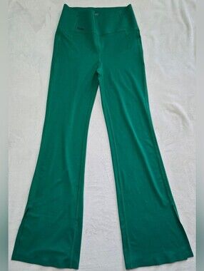 Anaka Power Green Flare Split Leg Activewear Leggings L